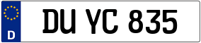 Trailer License Plate